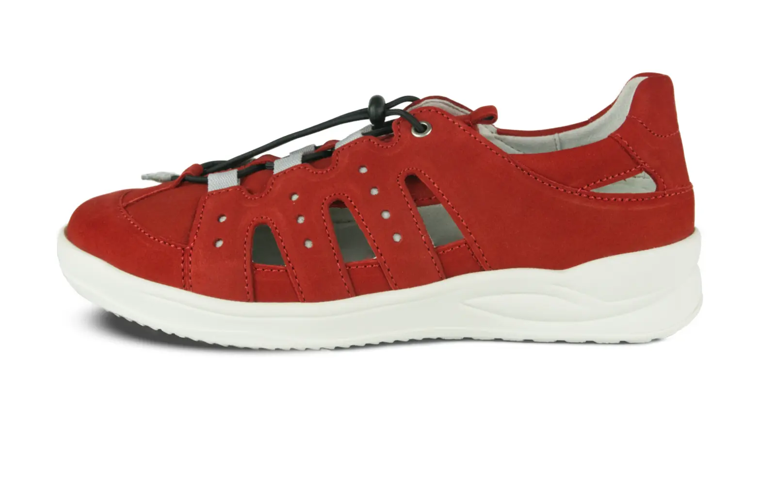 KLARISSA Nubuk in rot, Bekleidung, Schuhwerk, Schuh, Sneaker