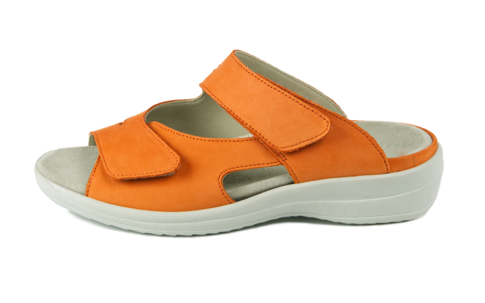 HANNA Nubuk in orange, Bekleidung, Schuhwerk, Sandale, Schuh