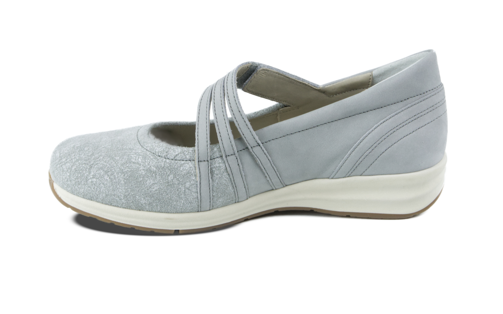 CORINNE Nubuk+Velour in lightgrey