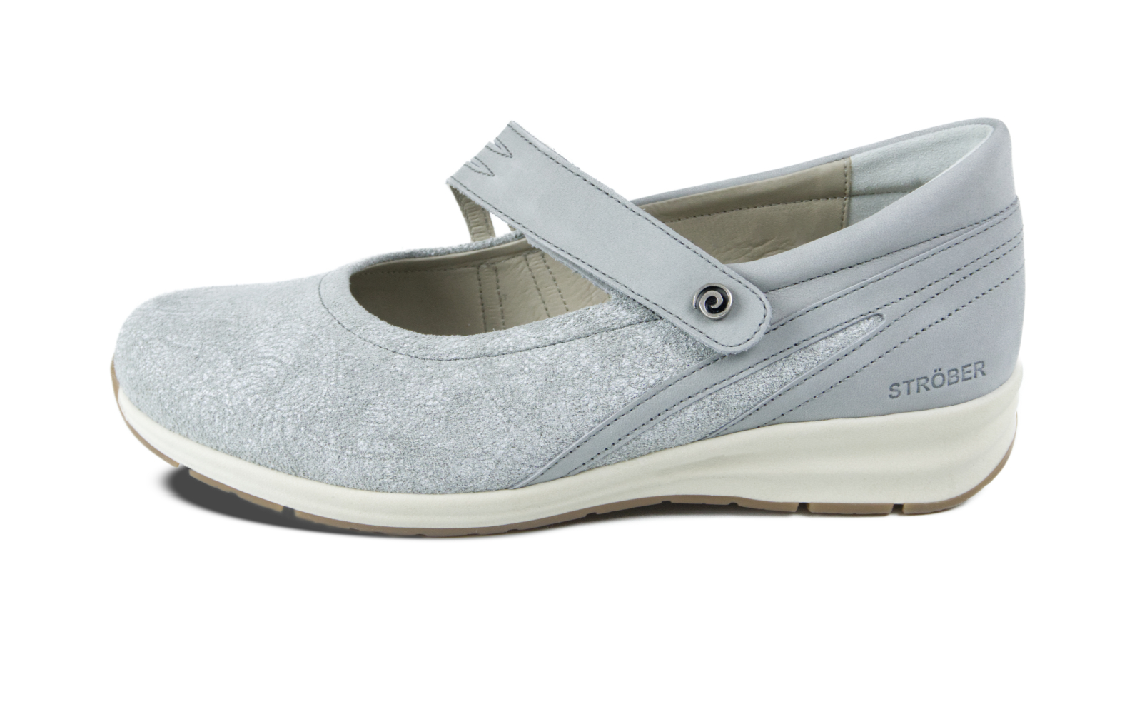 CORINNE Nubuk+Velour in lightgrey, Bekleidung, Schuhwerk, Schuh, Sneaker, Leinwand