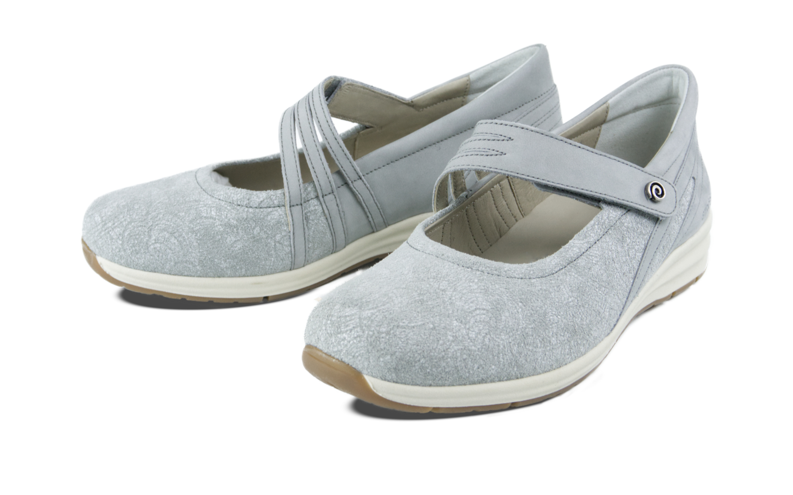 CORINNE Nubuk+Velour in lightgrey